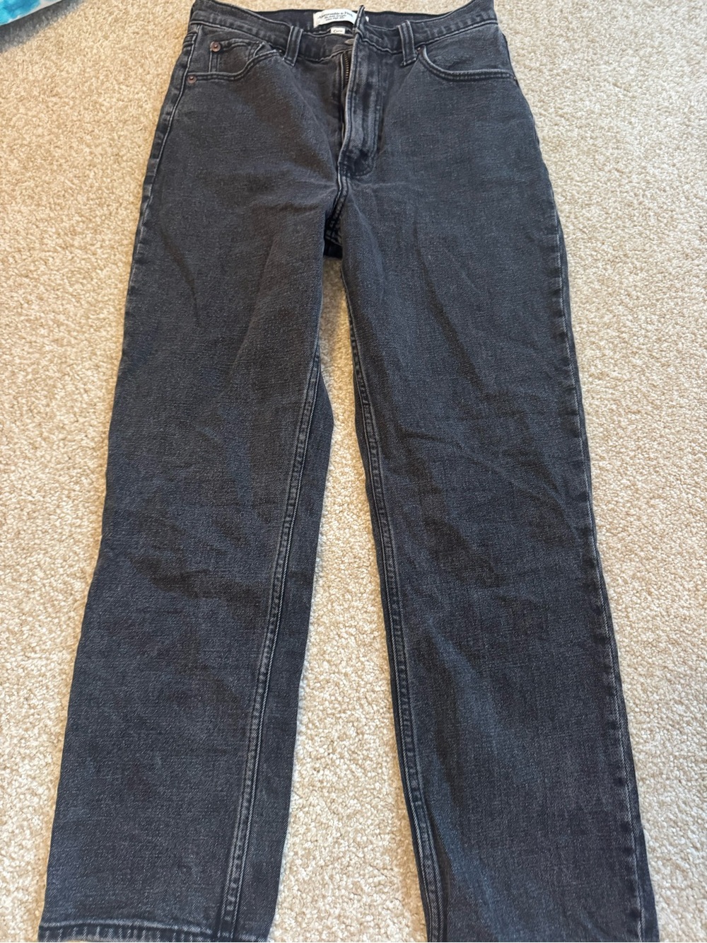 Abercrombie Ankle Straight Ultra High Rise